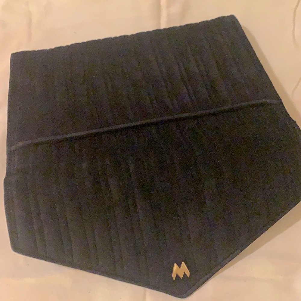 Black Suede Maryann Rosenfeld Hand Bag